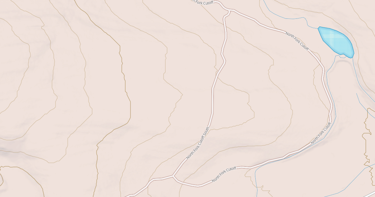 Map preview of NORTH FORK CUTOFF SOUTH