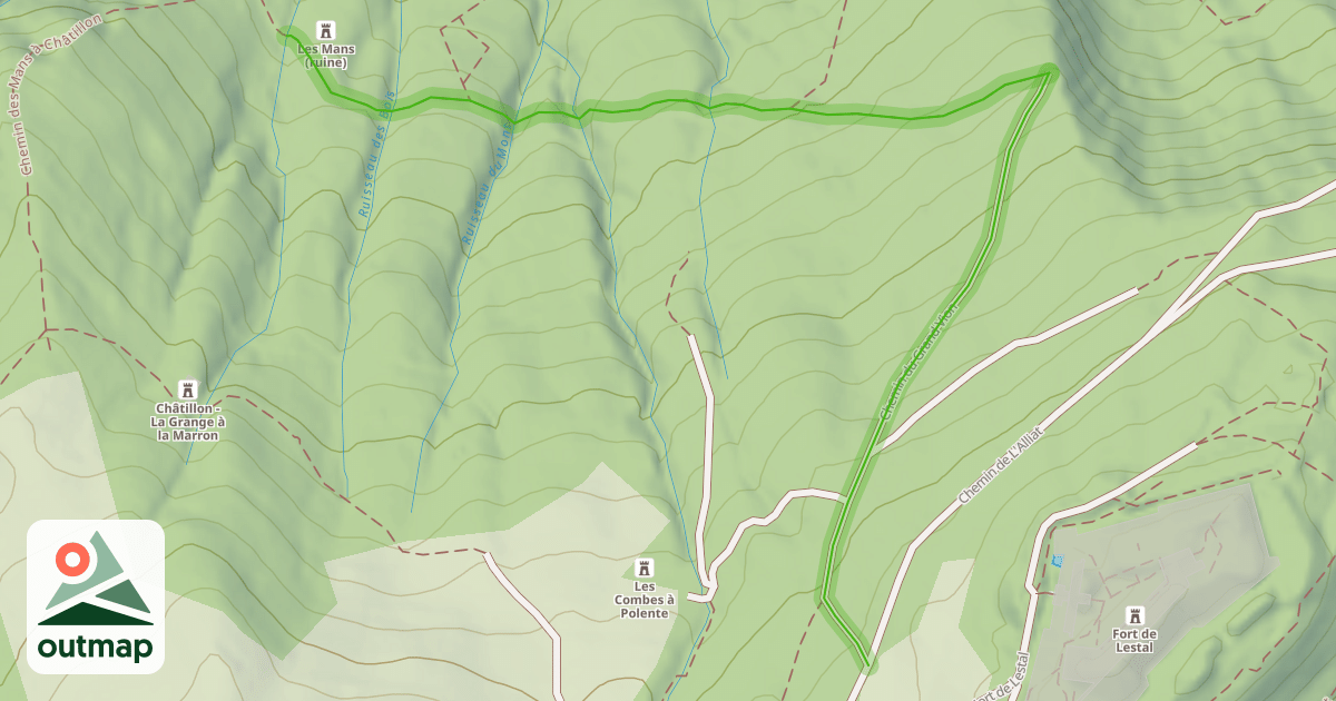Map of Chemin du Grand Vion