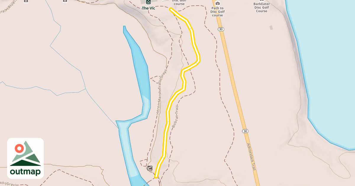 Map of Wood & Waters Trail (Red)