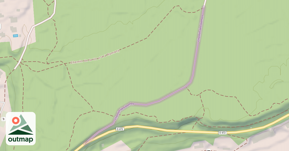 Map of Chemin des Bornes