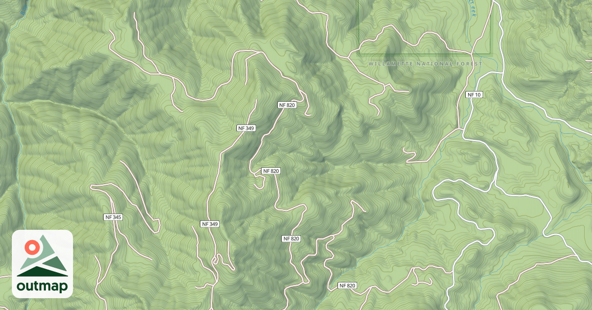 Map of CLIFF CREEK ROAD