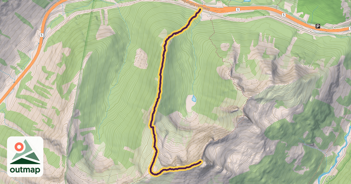 Map of Needle Peak Trail