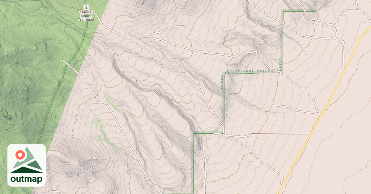 Map of COLONEL MOORE NORTH