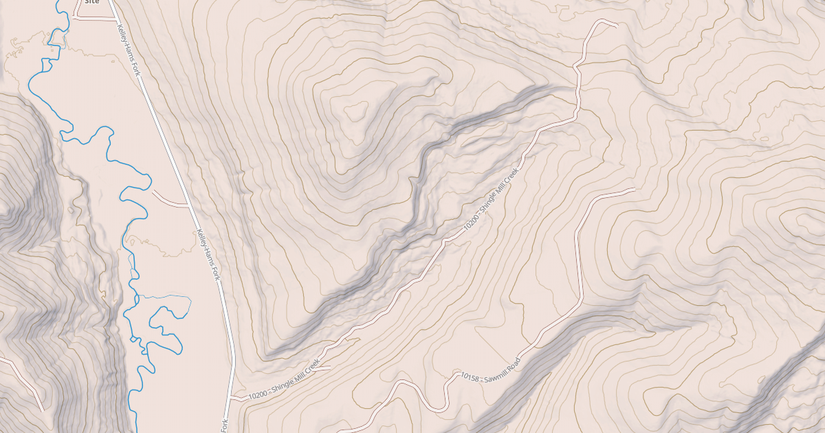 Map preview of SHINGLE MILL CREEK