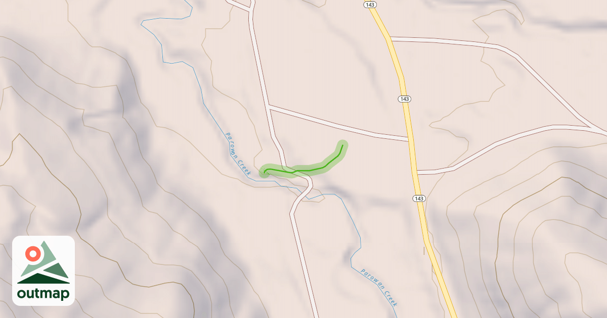 Map of Electric Avenue Access Trail