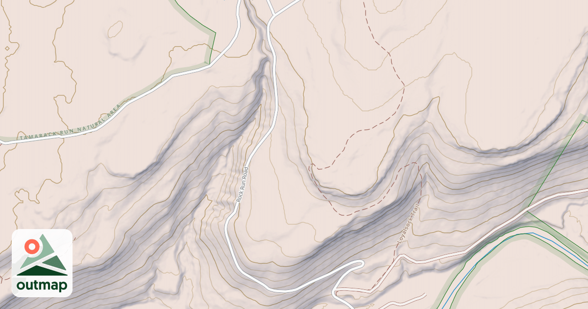 Map of Loyalsock State Forest & Worlds End State Park Snowmobile Trails