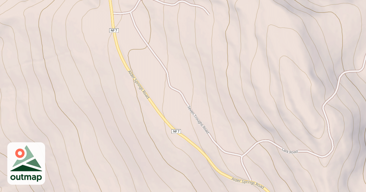Map of SEVEN TROUGHS