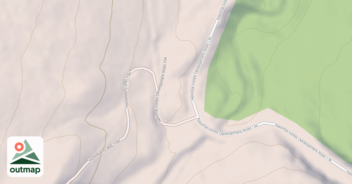 Map of SOUTH HUCKLEBERRY