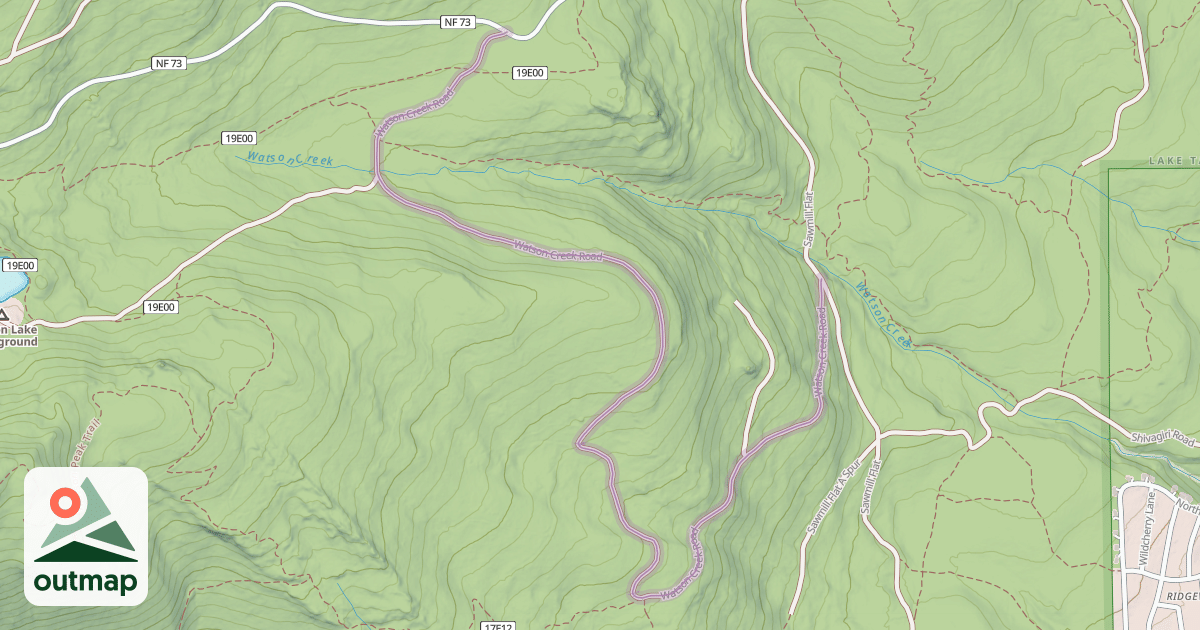 Map of Watson Creek Road