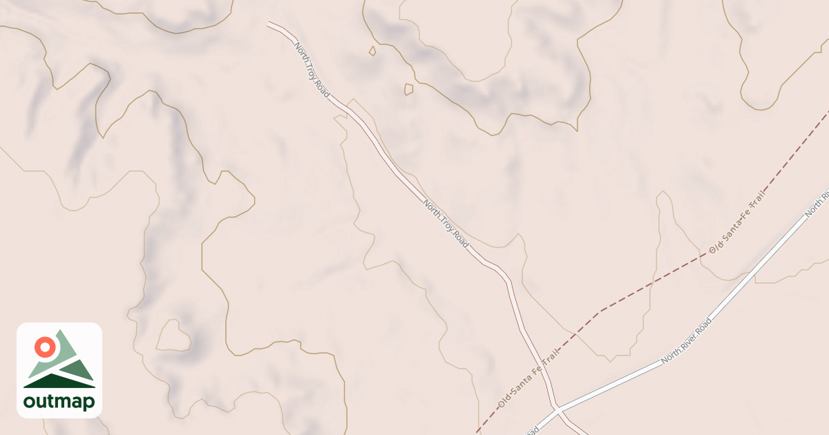 Map of NORTH TROY