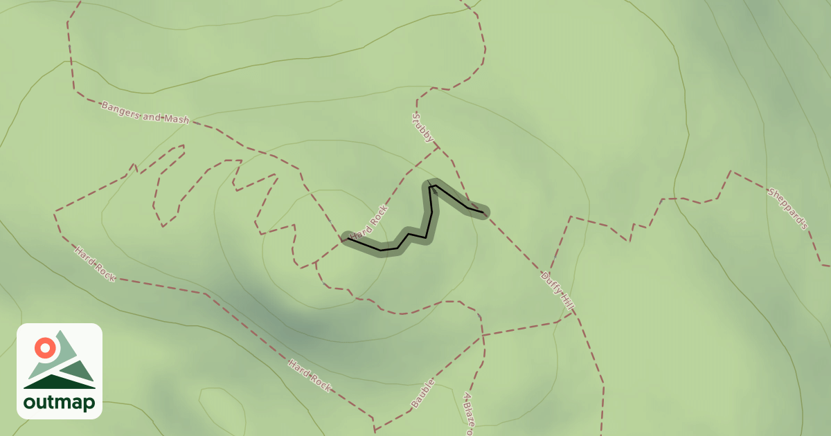 Map of A Blaze on the Hillside