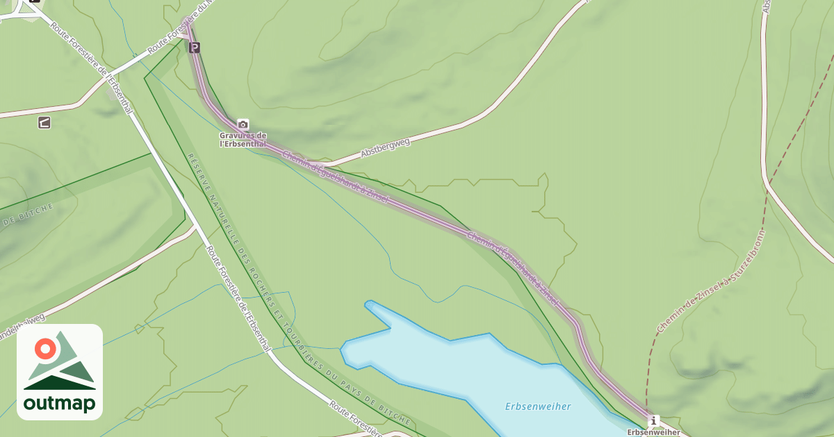 Map of Chemin d'Éguelshardt à Zinsel