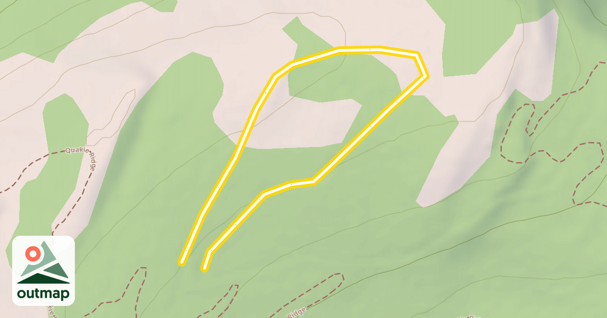 Map of Quakie Ridge