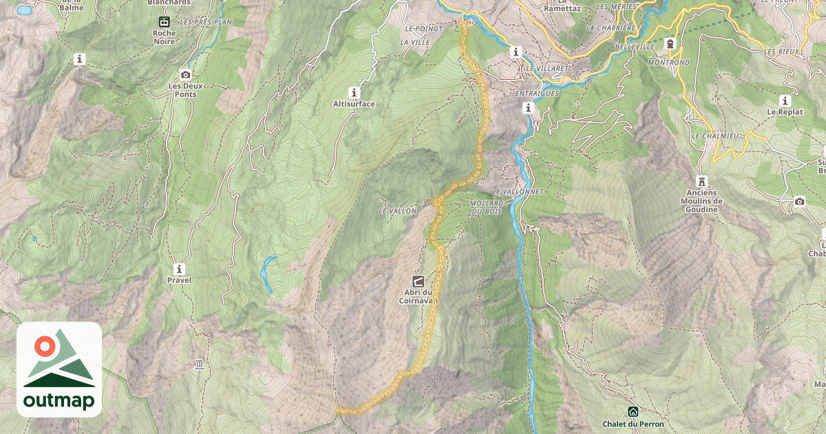 Map of Cime des Torches — La Villette