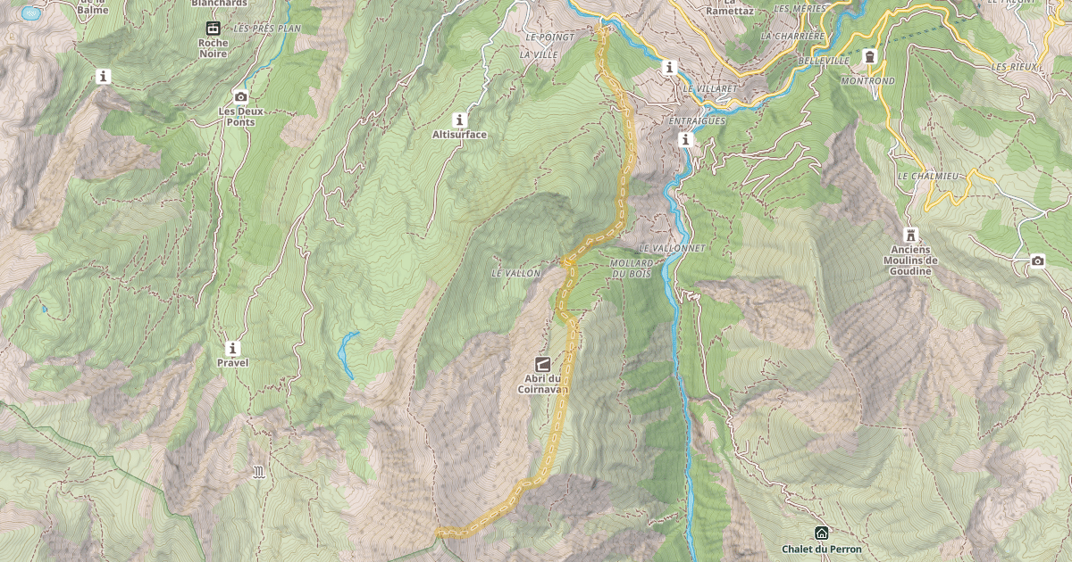 Map preview of Cime des Torches — La Villette
