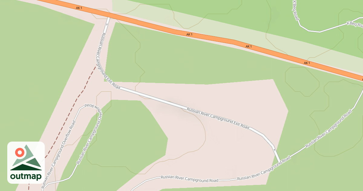 Map of RUSSIAN RVR CG OVERFLOW ROAD