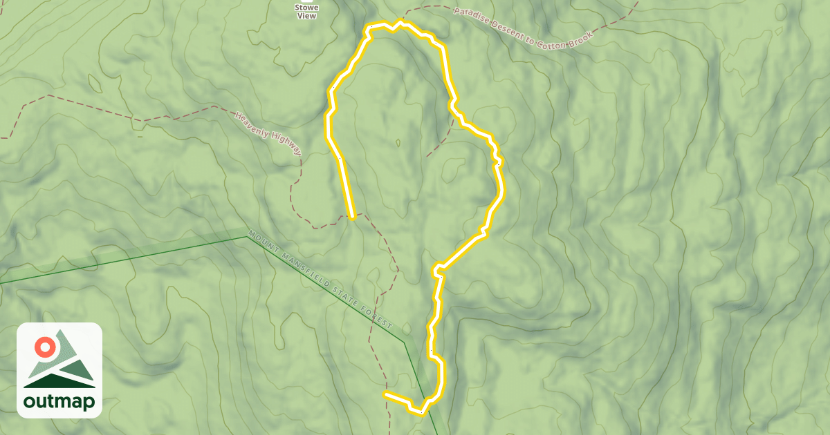 Map of Paradise Pass