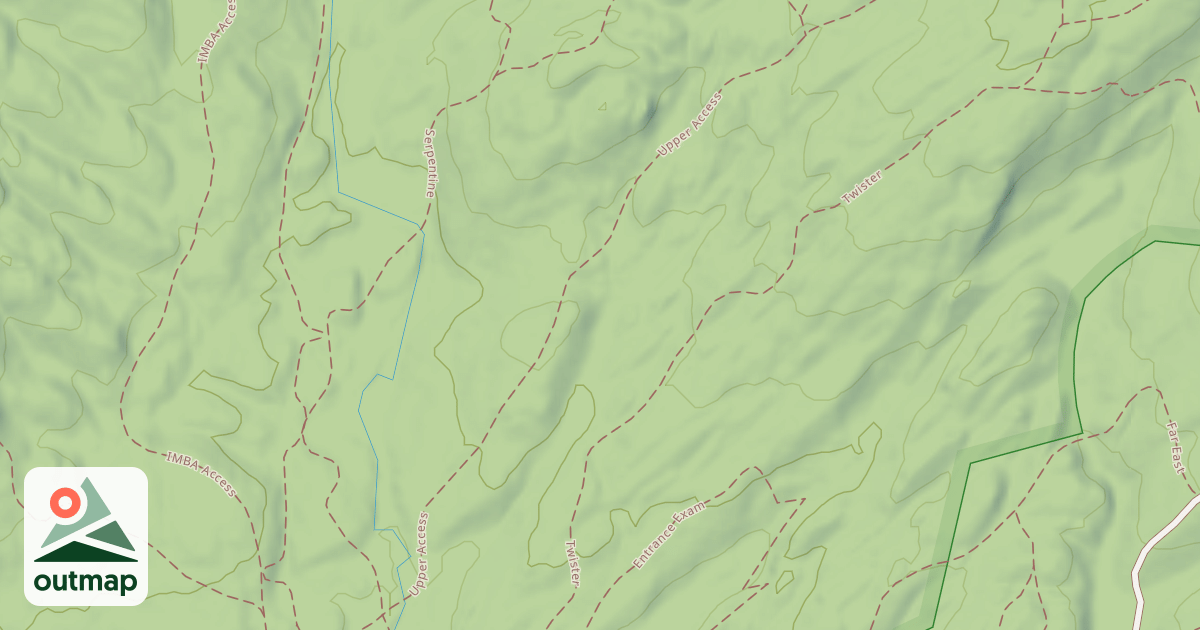 Map of Upper Access Trail