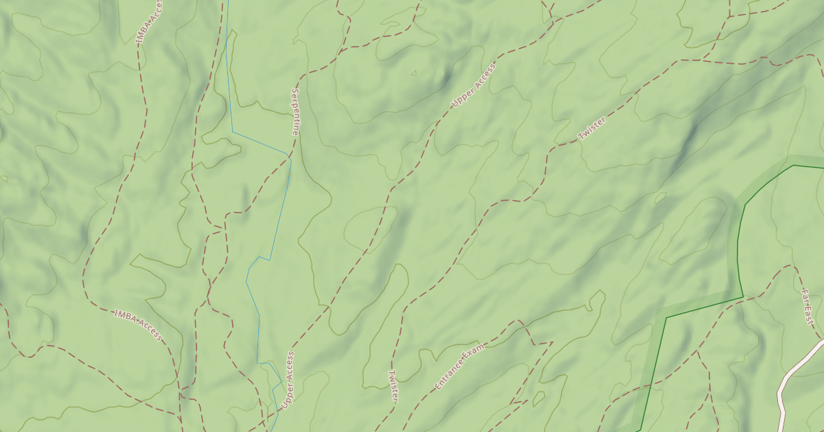 Map preview of Upper Access Trail