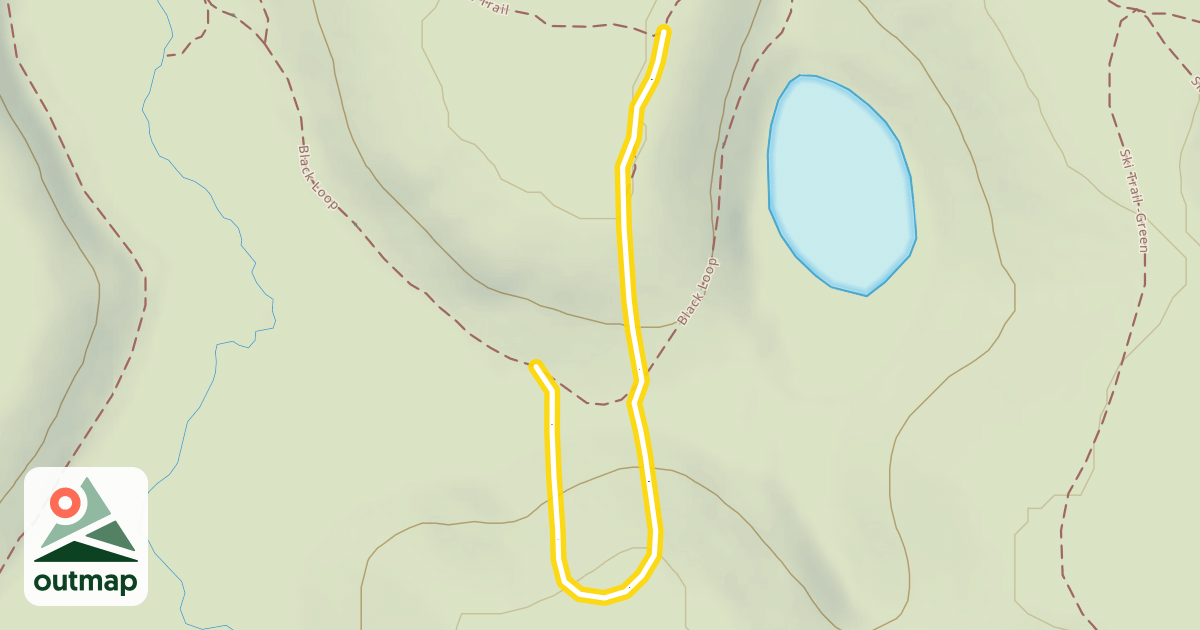 Map of Ski Trail - Orange