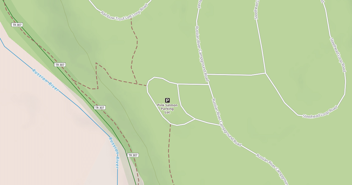 Map preview of PINK SALMON PARKING RD