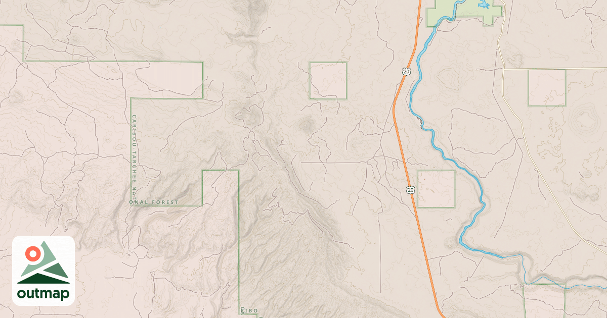 Map of SOUTH ANTELOPE FLAT