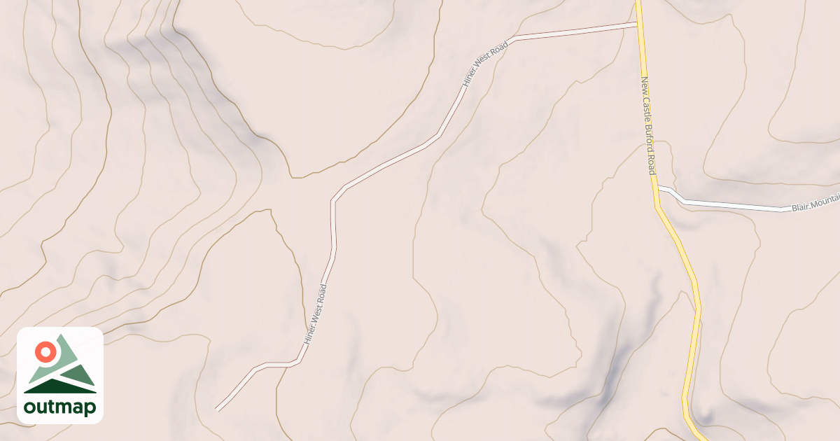 Map of HINER WEST