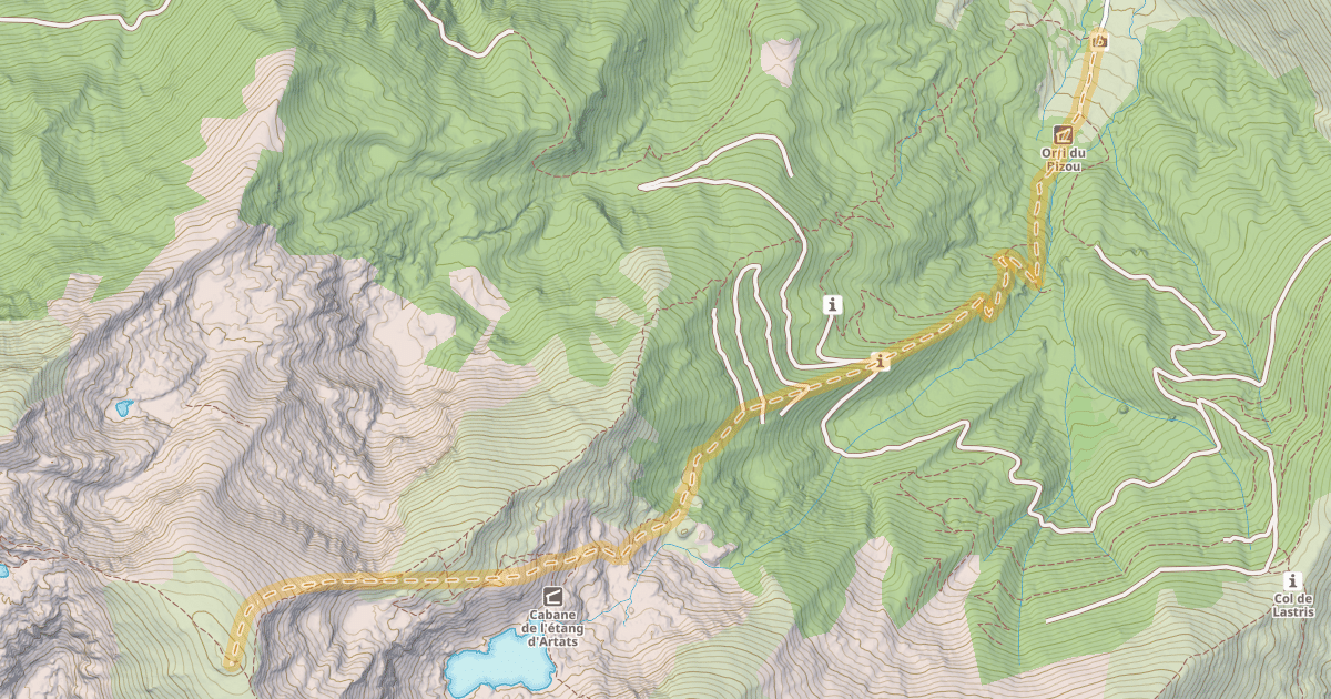 Map preview of Pic de Bassibié — Lagrange