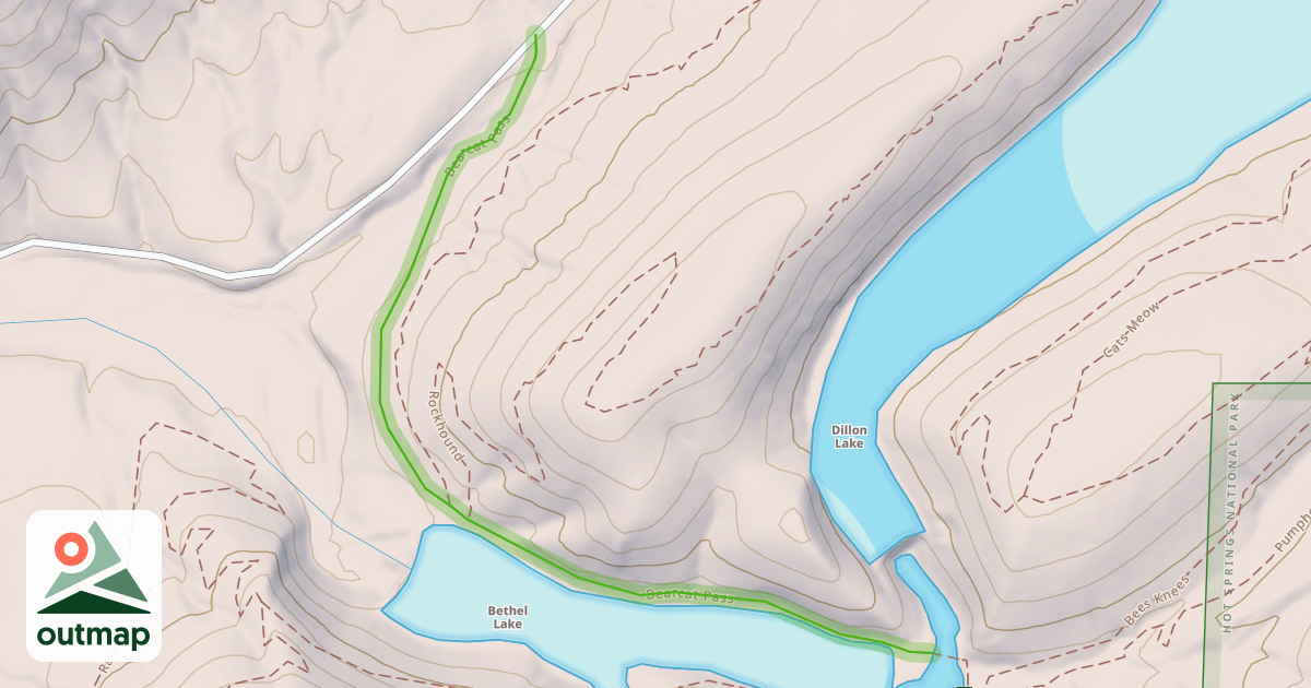 Map of Bearcat Pass