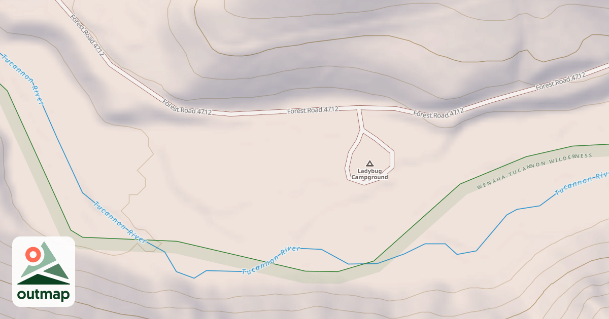 Map of LADYBUG CAMPGROUND