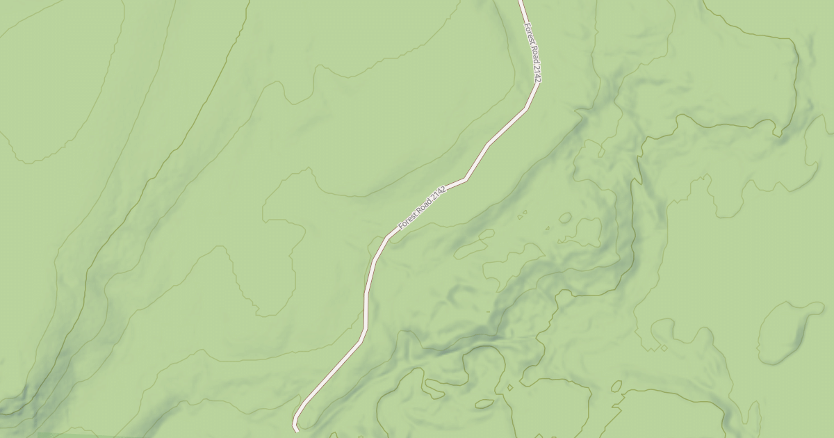 Map preview of FR 2142 (CLOUD LAKE ROAD)