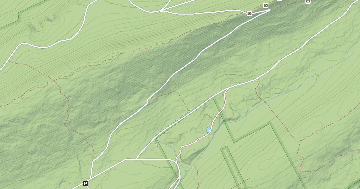 Map preview of Rothrock State Forest Seven Mountains Snowmobile Trails