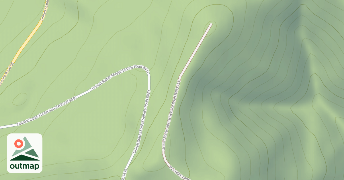 Map of USFS National Forest System Roads {B8868C2E-A8A5-4AC8-98A6-31D56F175B05}
