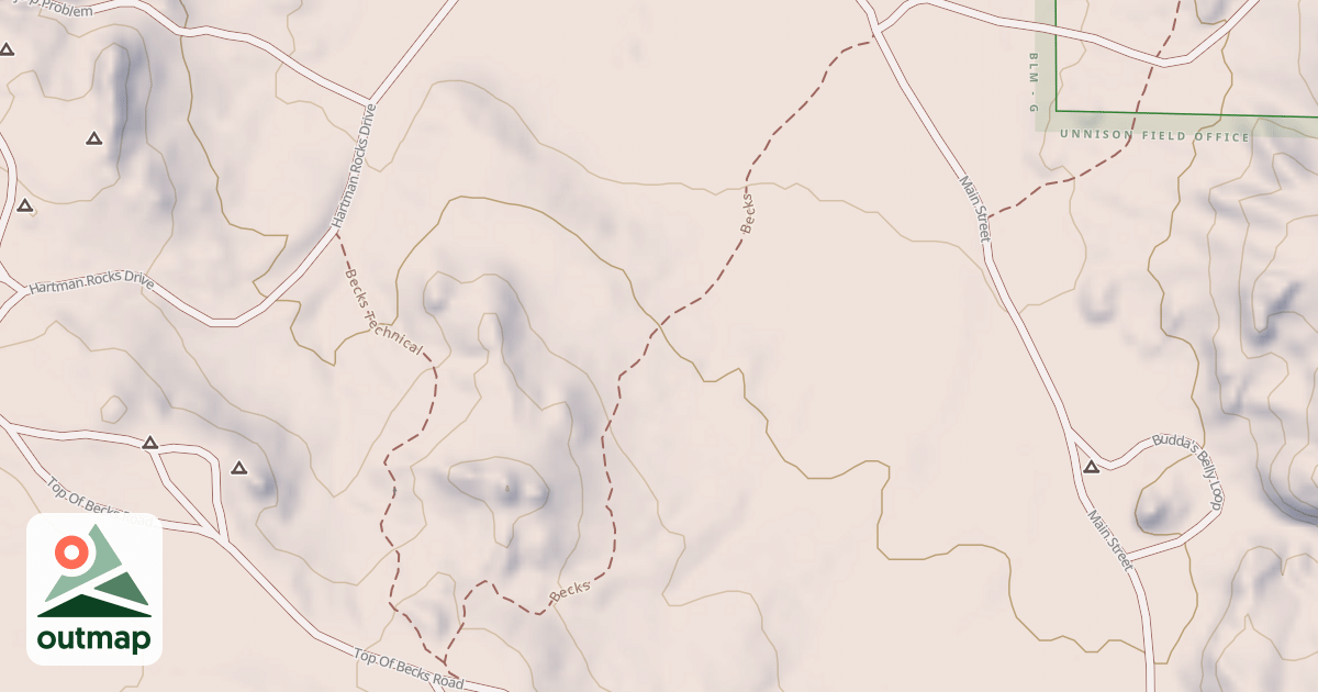 Map of Becks