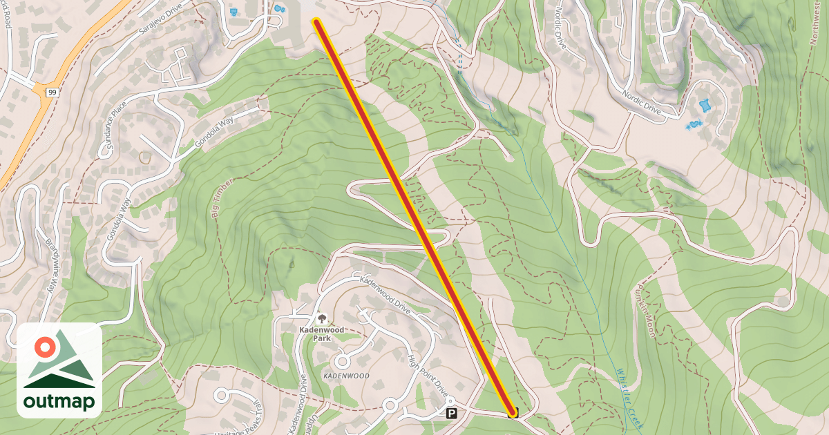 Map of Kadenwood Gondola
