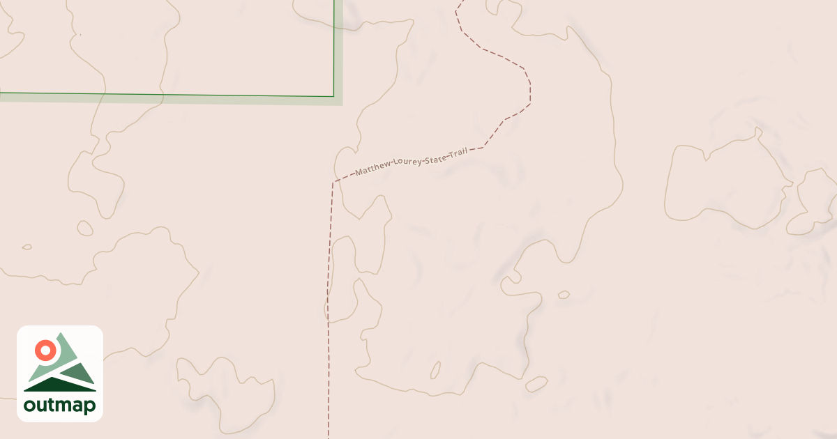Map of Matthew Lourey State Trail