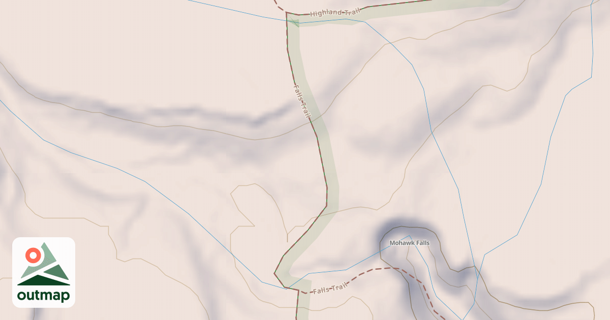Map of Ricketts Glen State Park Trails