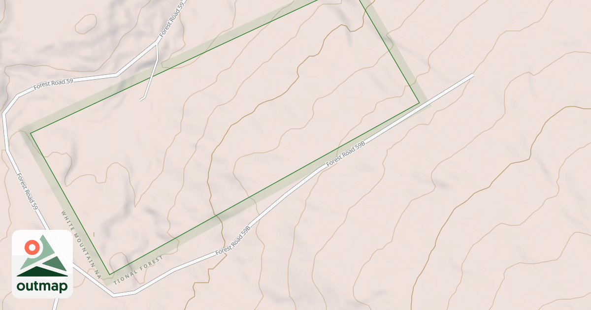 Map of HARRIMAN BROOK SPUR B