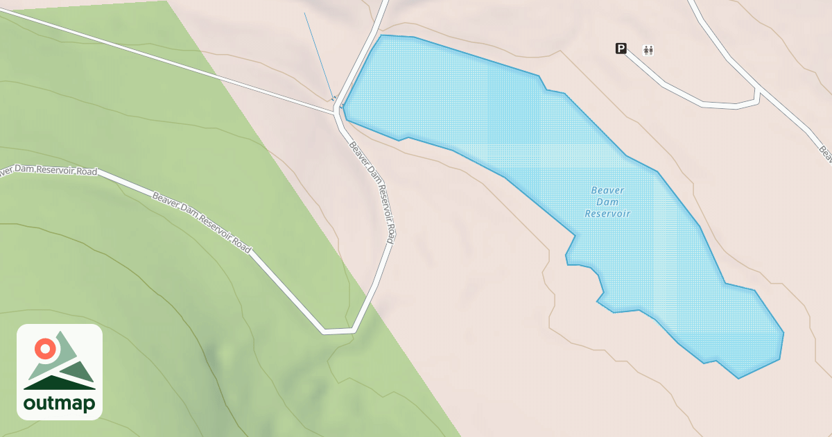 Map of BEAVER DAM RES PARKING SOUTH