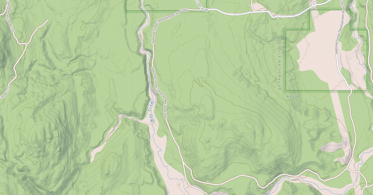 Map preview of RUBY CREEK