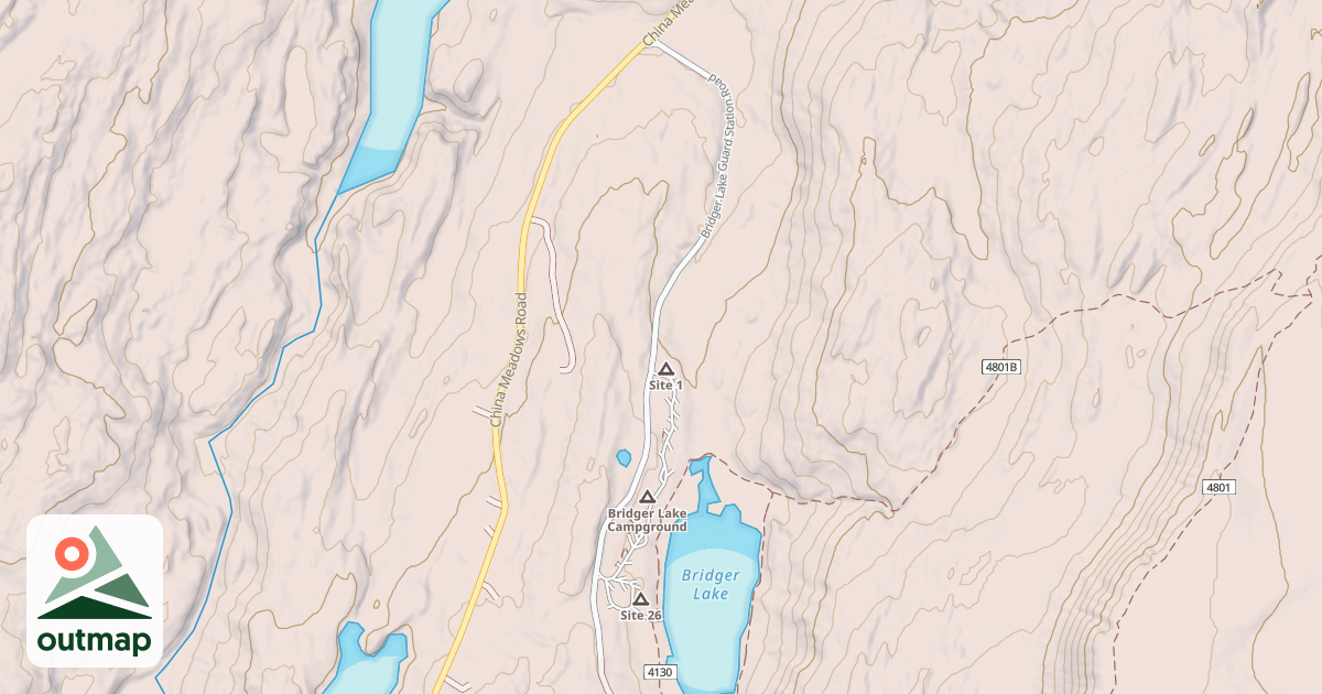 Map of BRIDGER LAKE GS
