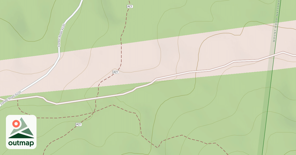 Map of OLALLIE BUTTE T.H.