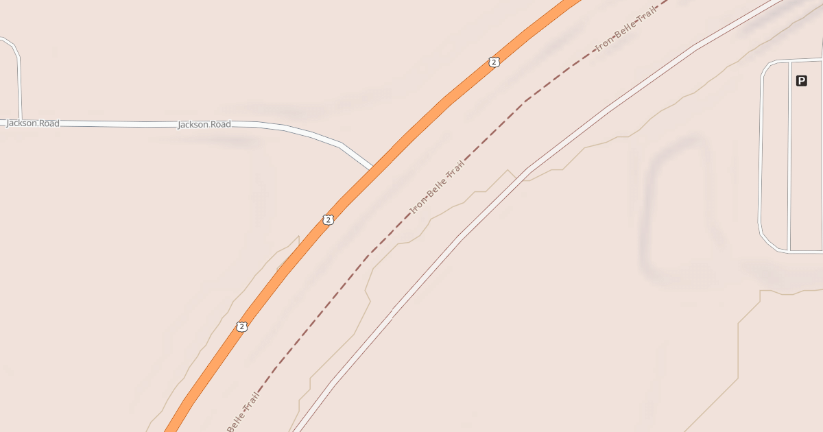 Map preview of Ironwood To Bessemer State Trail