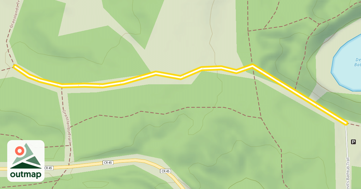 Map of Grasslands Trail