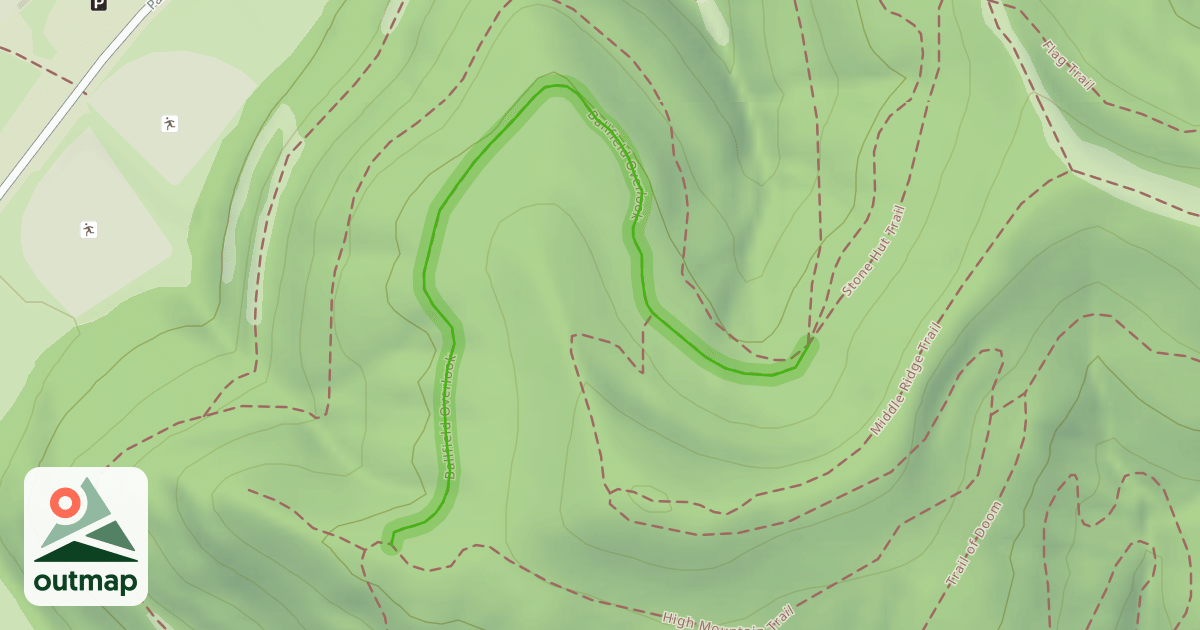 Map of Ballfield Overlook