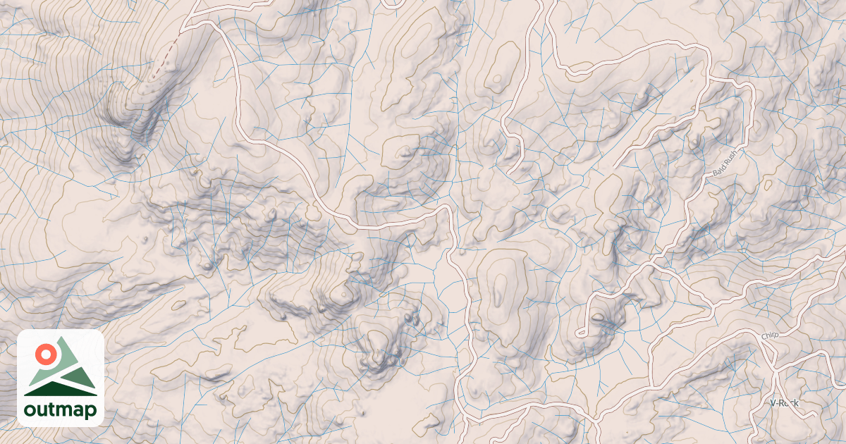 Map of Bald Mountain