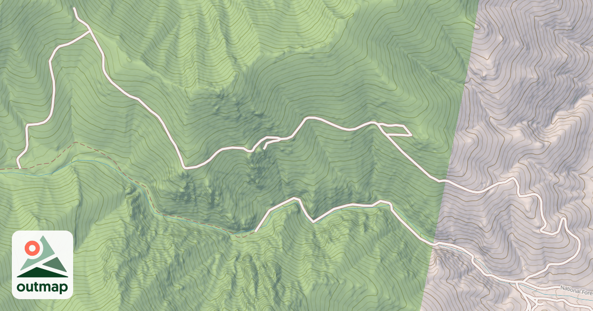 Map of OPHIR RIDGE ROAD