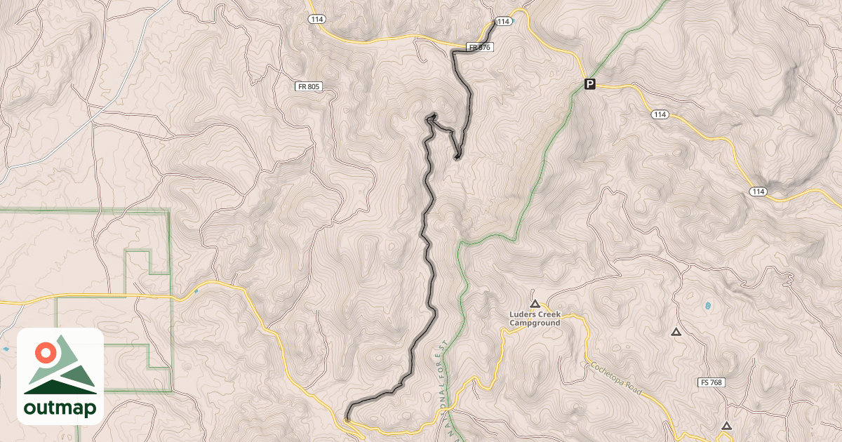 Map of Colorado Trail (Segment 18)