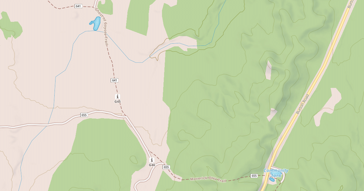 Map preview of USFS National Forest System Roads {4C5B7A6C-0457-45F4-93D9-794C6F8465EC}