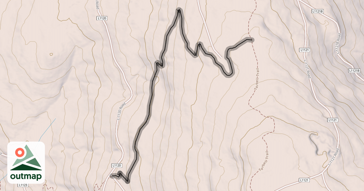 Map of Silver Shadow Trail